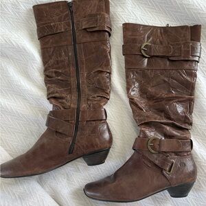 Josef Seibel Chestnut Heeled Boots